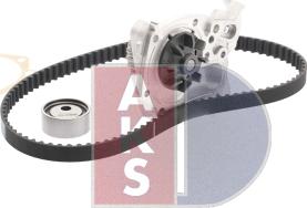 AKS Dasis 570254N - Ūdenssūknis + Zobsiksnas komplekts www.autospares.lv