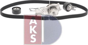 AKS Dasis 570266N - Ūdenssūknis + Zobsiksnas komplekts www.autospares.lv