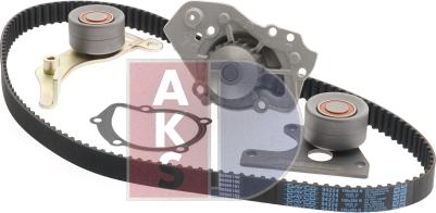 AKS Dasis 570263N - Ūdenssūknis + Zobsiksnas komplekts www.autospares.lv