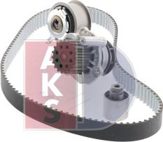 AKS Dasis 570286N - Water Pump & Timing Belt Set www.autospares.lv