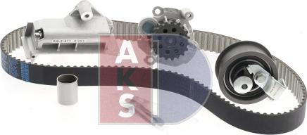 AKS Dasis 570287N - Водяной насос + комплект зубчатого ремня ГРМ www.autospares.lv