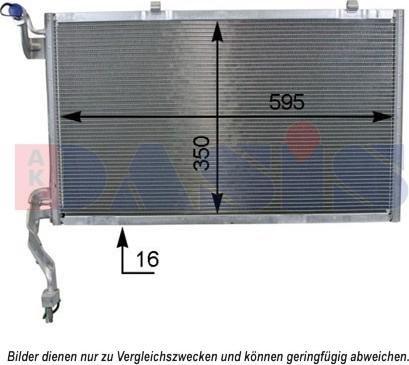 AKS Dasis 092065N - Kondensators, Gaisa kond. sistēma www.autospares.lv