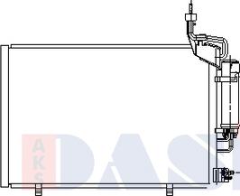 AKS Dasis 092070N - Kondensators, Gaisa kond. sistēma www.autospares.lv