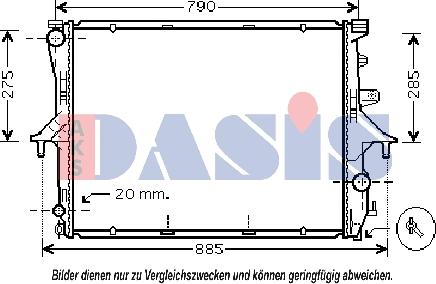 AKS Dasis 044001N - Radiators, Motora dzesēšanas sistēma www.autospares.lv