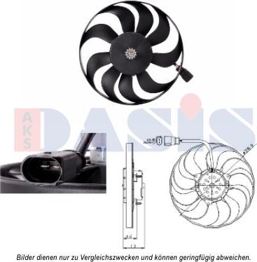 AKS Dasis 048113N - Ventilators, Motora dzesēšanas sistēma www.autospares.lv