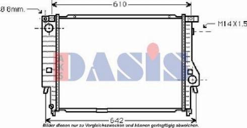 AKS Dasis 050400N - Radiators, Motora dzesēšanas sistēma www.autospares.lv