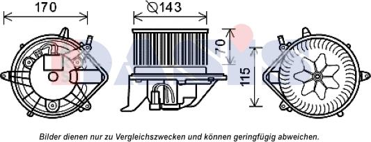 AKS Dasis 058074N - Salona ventilators www.autospares.lv