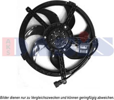 AKS Dasis 058076N - Ventilators, Motora dzesēšanas sistēma www.autospares.lv