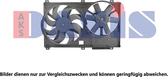 AKS Dasis 068093N - Fan, radiator www.autospares.lv