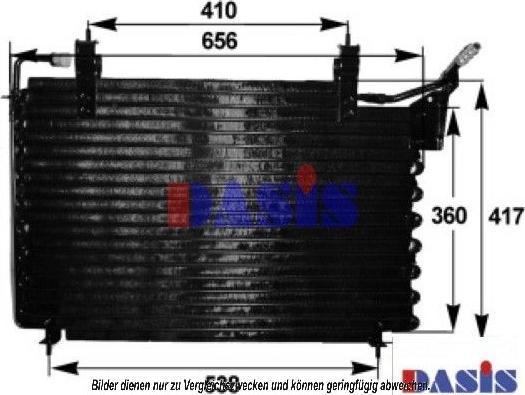 AKS Dasis 022110N - Kondensators, Gaisa kond. sistēma www.autospares.lv