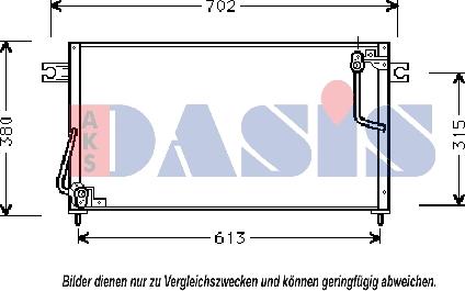 AKS Dasis 142200N - Kondensators, Gaisa kond. sistēma www.autospares.lv