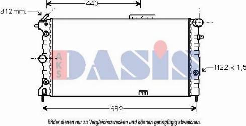 AKS Dasis 150031N - Radiators, Motora dzesēšanas sistēma www.autospares.lv