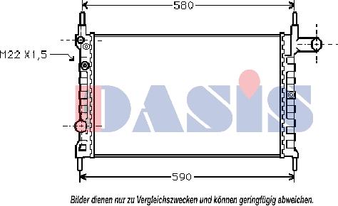 AKS Dasis 150370N - Radiators, Motora dzesēšanas sistēma www.autospares.lv