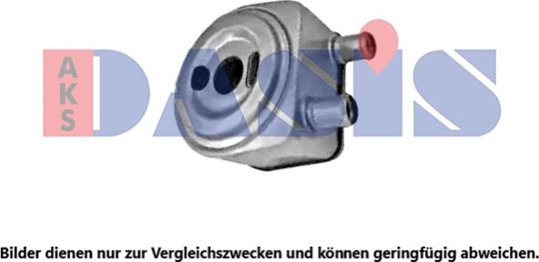 AKS Dasis 166061N - Eļļas radiators, Motoreļļa www.autospares.lv