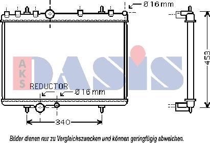 AKS Dasis 160106N - Radiators, Motora dzesēšanas sistēma www.autospares.lv