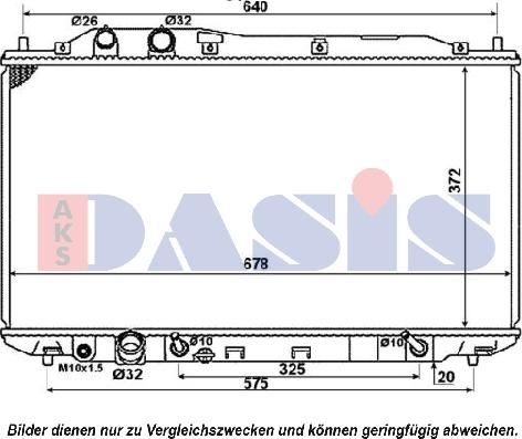 AKS Dasis 100061N - Radiators, Motora dzesēšanas sistēma autospares.lv