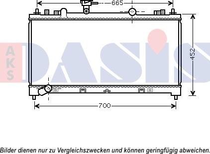 AKS Dasis 110078N - Radiators, Motora dzesēšanas sistēma www.autospares.lv