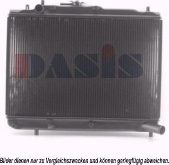 AKS Dasis 110720N - Радиатор, охлаждение двигателя www.autospares.lv