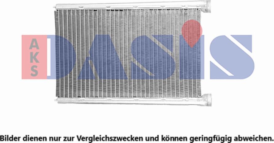 AKS Dasis 139017N - Heat Exchanger, interior heating www.autospares.lv