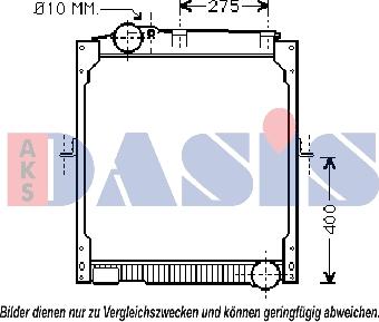 AKS Dasis 130033N - Radiators, Motora dzesēšanas sistēma www.autospares.lv