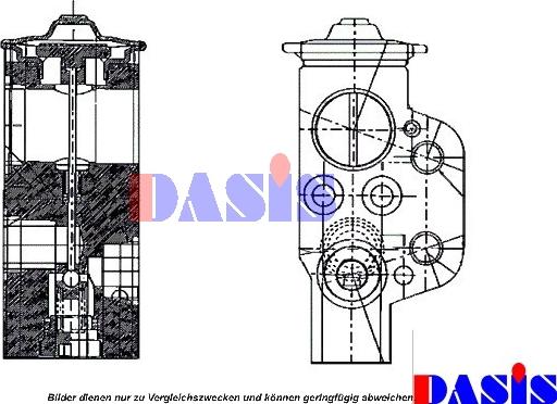 AKS Dasis 840065N - Izplešanās vārsts, Gaisa kond. sistēma www.autospares.lv