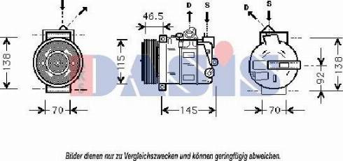 AKS Dasis 850687T - Kompresors, Gaisa kond. sistēma autospares.lv