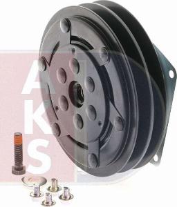 AKS Dasis 850150N - Elektromagnētiskais sajūgs, Gaisa kond. kompresors www.autospares.lv