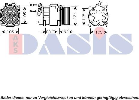 AKS Dasis 850103N - Kompresors, Gaisa kond. sistēma autospares.lv