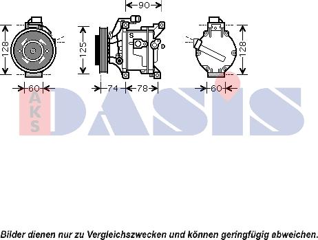 AKS Dasis 850744N - Kompresors, Gaisa kond. sistēma www.autospares.lv