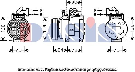 AKS Dasis 851401N - Kompresors, Gaisa kond. sistēma autospares.lv