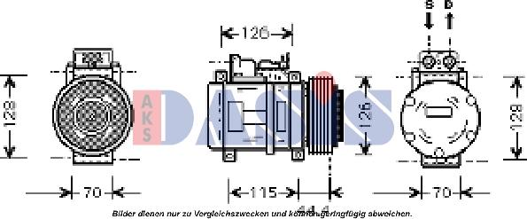 AKS Dasis 851403N - Kompresors, Gaisa kond. sistēma autospares.lv