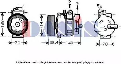 AKS Dasis 851549N - Kompresors, Gaisa kond. sistēma autospares.lv