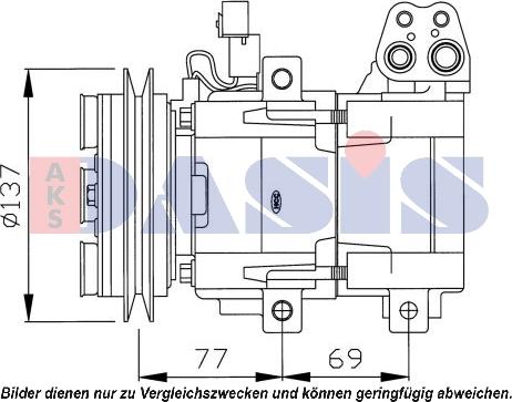 AKS Dasis 851641N - Kompresors, Gaisa kond. sistēma autospares.lv