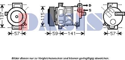 AKS Dasis 851606N - Kompresors, Gaisa kond. sistēma autospares.lv