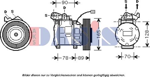 AKS Dasis 851674N - Kompresors, Gaisa kond. sistēma autospares.lv