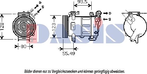 AKS Dasis 851866N - Kompresors, Gaisa kond. sistēma autospares.lv