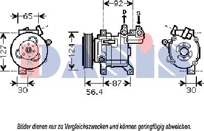 AKS Dasis 851868N - Kompresors, Gaisa kond. sistēma autospares.lv