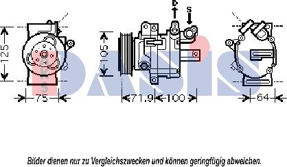 AKS Dasis 851867N - Kompresors, Gaisa kond. sistēma autospares.lv