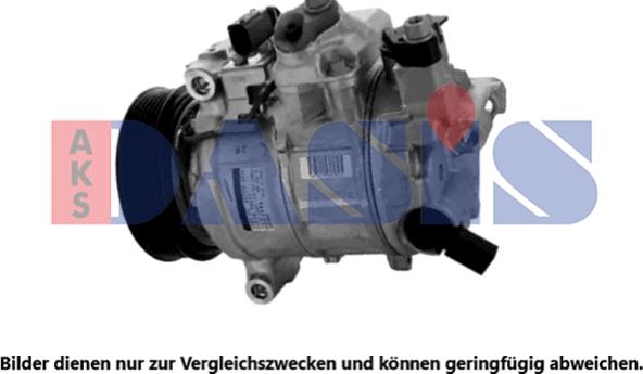 AKS Dasis 852957N - Compressor, air conditioning www.autospares.lv