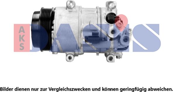 AKS Dasis 852589N - Compressor, air conditioning www.autospares.lv