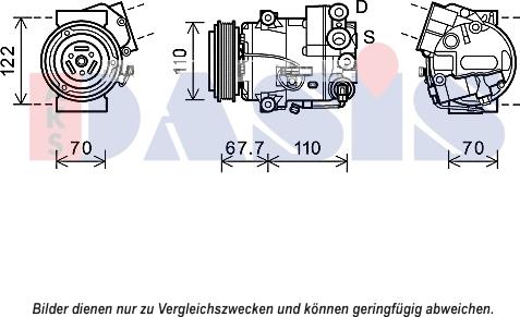 AKS Dasis 852691N - Kompresors, Gaisa kond. sistēma autospares.lv