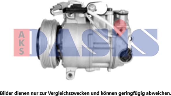 AKS Dasis 852019N - Compressor, air conditioning www.autospares.lv