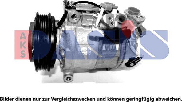 AKS Dasis 852027N - Compressor, air conditioning www.autospares.lv