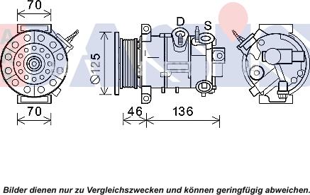 AKS Dasis 852811N - Kompresors, Gaisa kond. sistēma www.autospares.lv