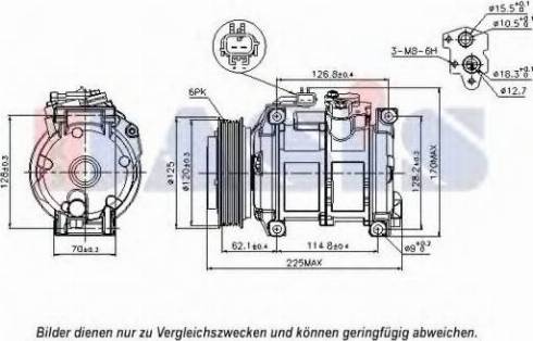 AKS Dasis 852706N - Kompresors, Gaisa kond. sistēma www.autospares.lv