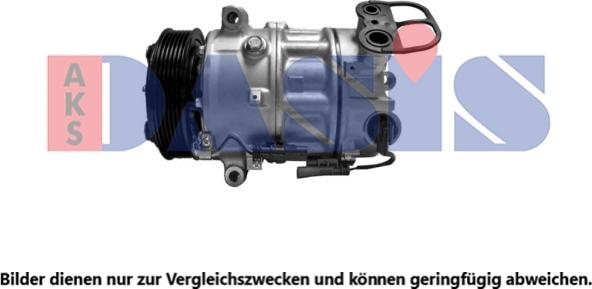 AKS Dasis 852724N - Compressor, air conditioning www.autospares.lv