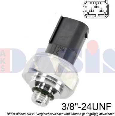 AKS Dasis 860168N - Pressure Switch, air conditioning www.autospares.lv