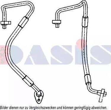 AKS Dasis 885814N - Augstspiediena cauruļvads, Gaisa kond. sist. www.autospares.lv