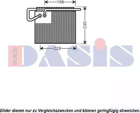 AKS Dasis 820045N - Evaporator, air conditioning www.autospares.lv