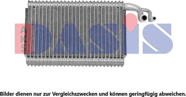 AKS Dasis 820102N - Iztvaikotājs, Gaisa kondicionēšanas sistēma www.autospares.lv